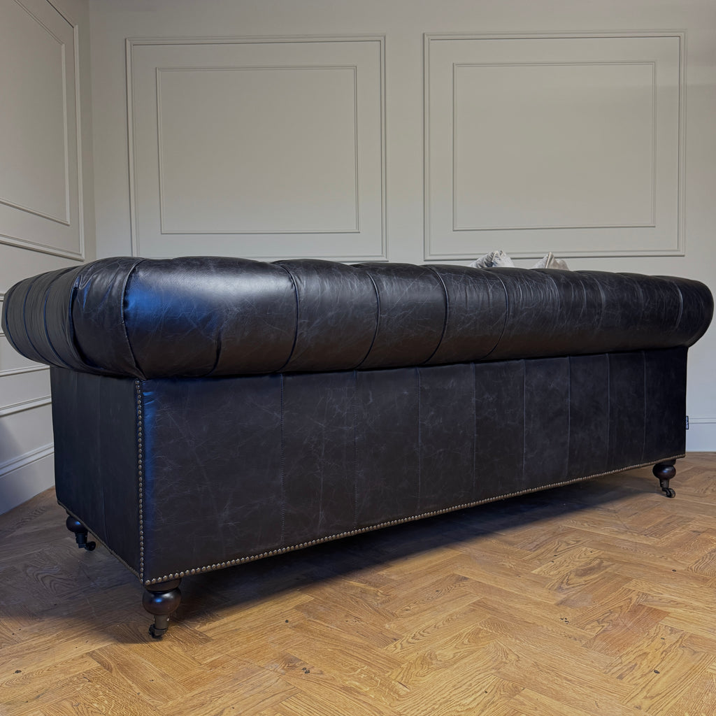 leather Chesterfield sofa, deep buttoned leather sofa, classic Chesterfield sofa, dorking interiors, Surrey interiors, Sandrock house, furniture shop, furniture shop Surrey, dorking furniture shop